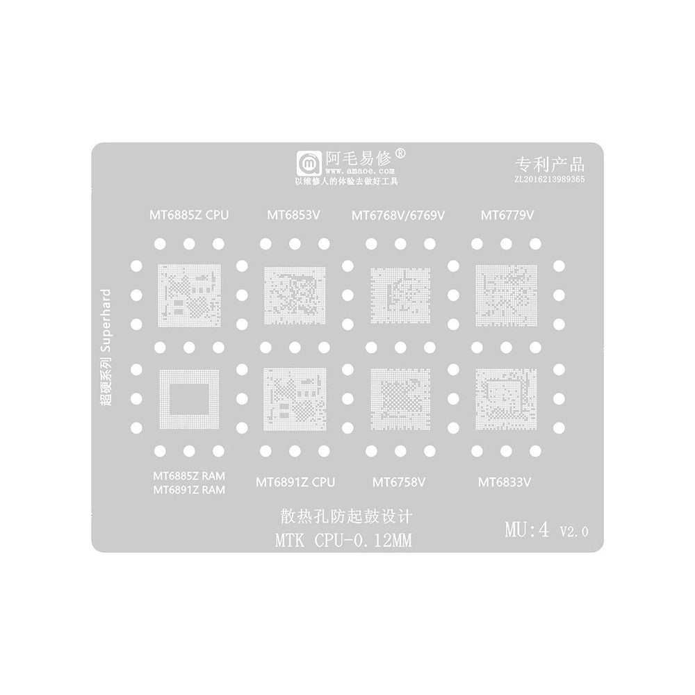 Grille BGA Amaoe pour CPU MTK MU1-5