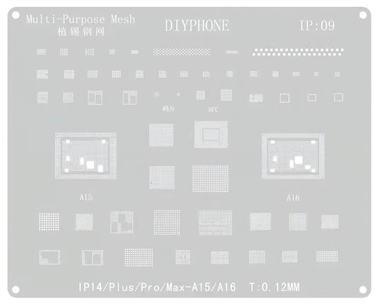 Grille BGA DIYPhone pour Apple iPhone 14 Series