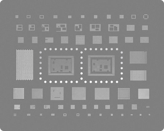 Stencil BGA Relife RL-044 IPZ16 pour Apple iPhone 17, CPU
