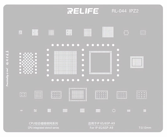 Grille BGA Relife RL-044 IPZ2 pour Apple iPhone 6s / 6s Plus, CPU
