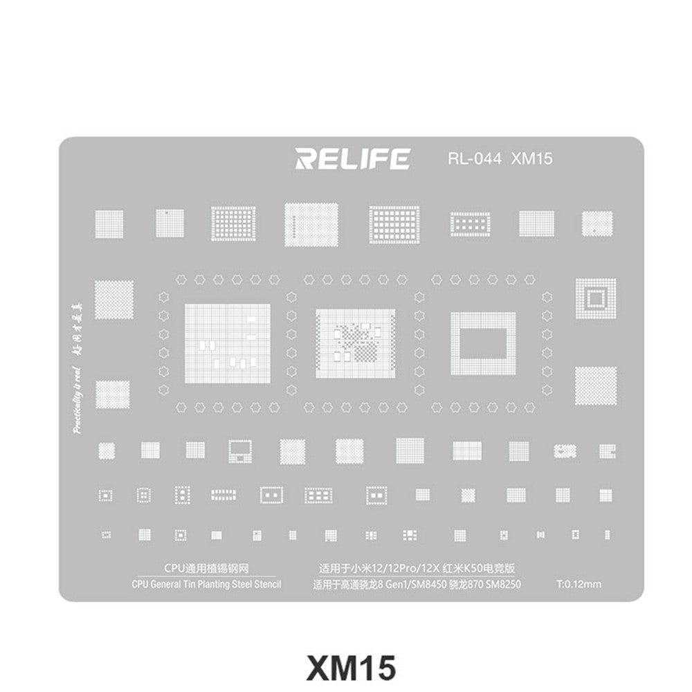 Grille BGA Relife RL-044 V2.0 pour CPU Série Xiaomi