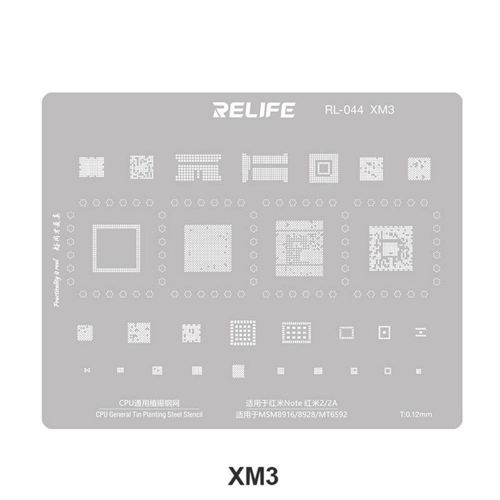 Grille BGA Relife RL-044 V2.0 pour CPU Série Xiaomi