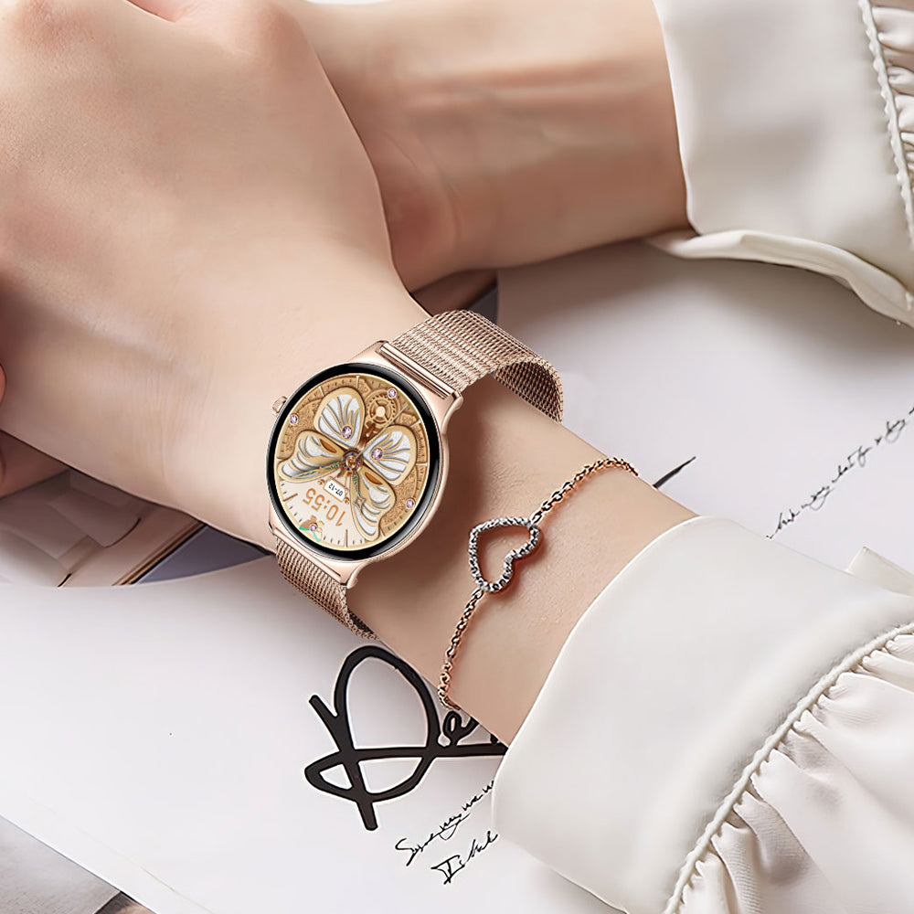 Montre connectée Blavec M01 Vesta Call, Rose Doré