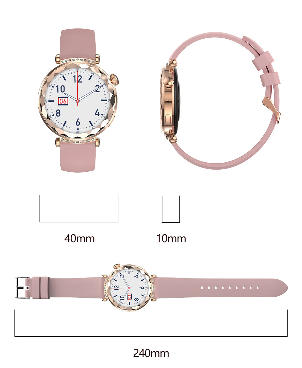 Montre connectée Blavec W19 LIANA, or rose
