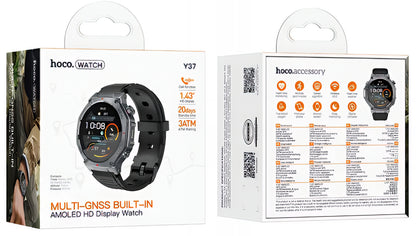 Smartwatch HOCO Y37 Call, Noir