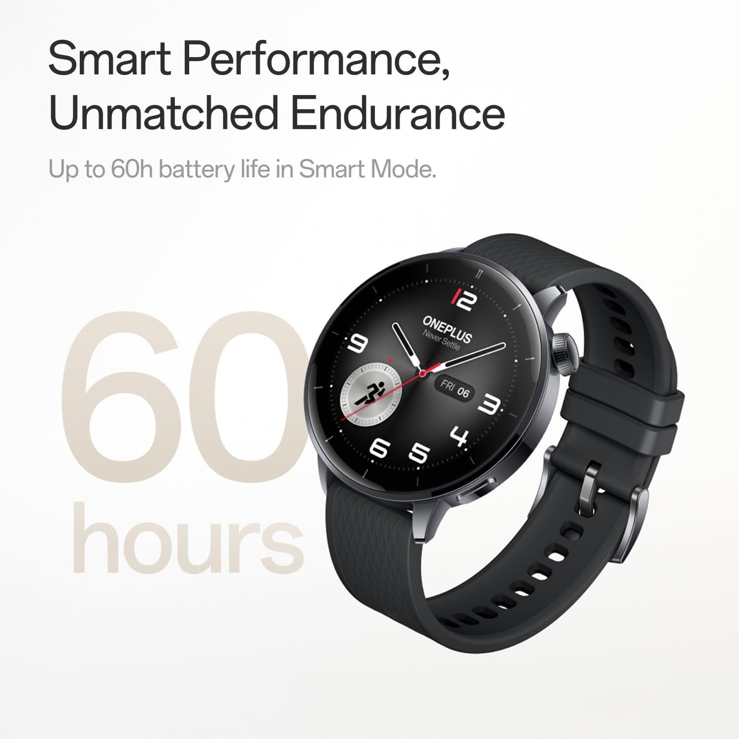 Smartwatch OnePlus Watch 3, 43mm, Noir 5491100421