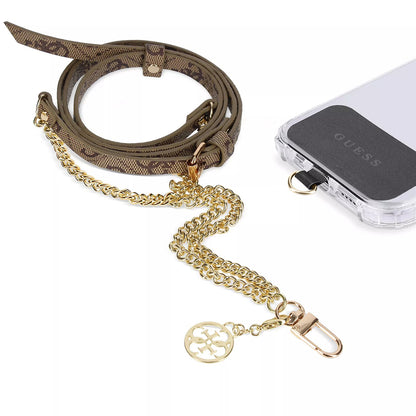 Cordon de téléphone Guess 4G Chain CBDY, Marron