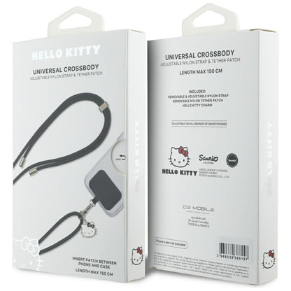 Cordón de téléphone Hello Kitty Crossbody, Noir