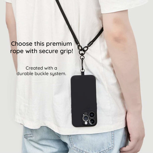 Techsuit Phone Lanyard RCS1-07, Dark Gray