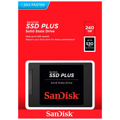 SanDisk Plus Solid State Drive (SSD), 2.5inch, 240Go, SATA III SDSSDA-240G-G26 