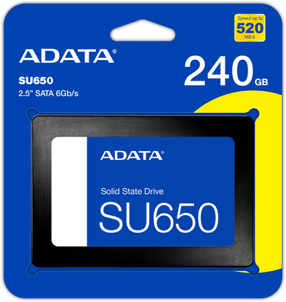 Disque dur Adata SU650, 2.5inch, 240Go, SATA III ASU650SS-240GT-R 