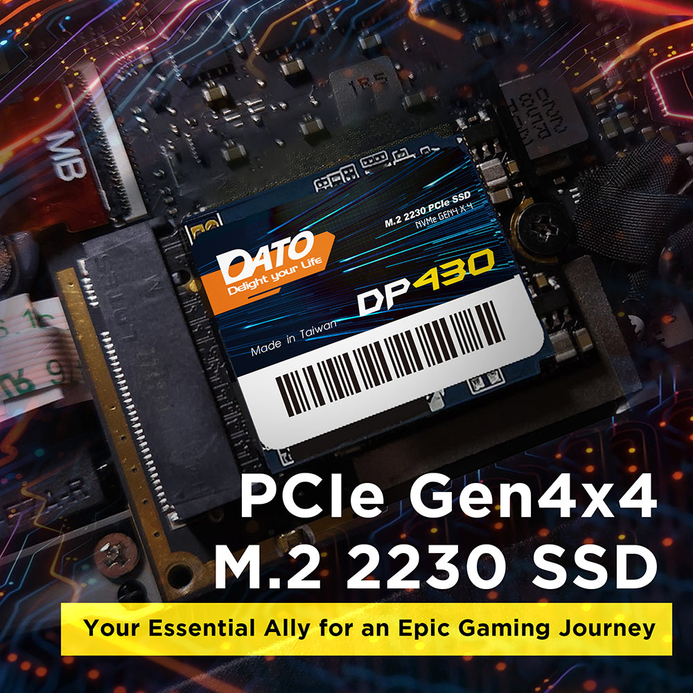 Solid State Drive (SSD) Dato DP430, NVME M.2 2230, PCIE Gen4x4, 1TB, Noir DP430SSD-1TB