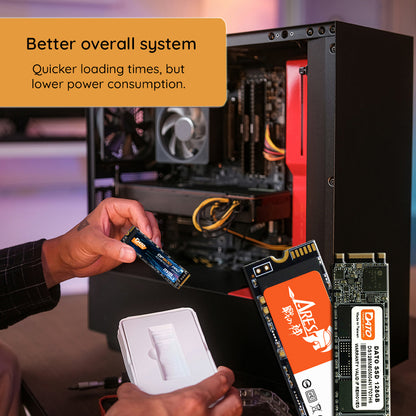 Solid State Drive (SSD) Dato, NVME M.2 2280, PCIe, 1TB, Noir DP580-1TB