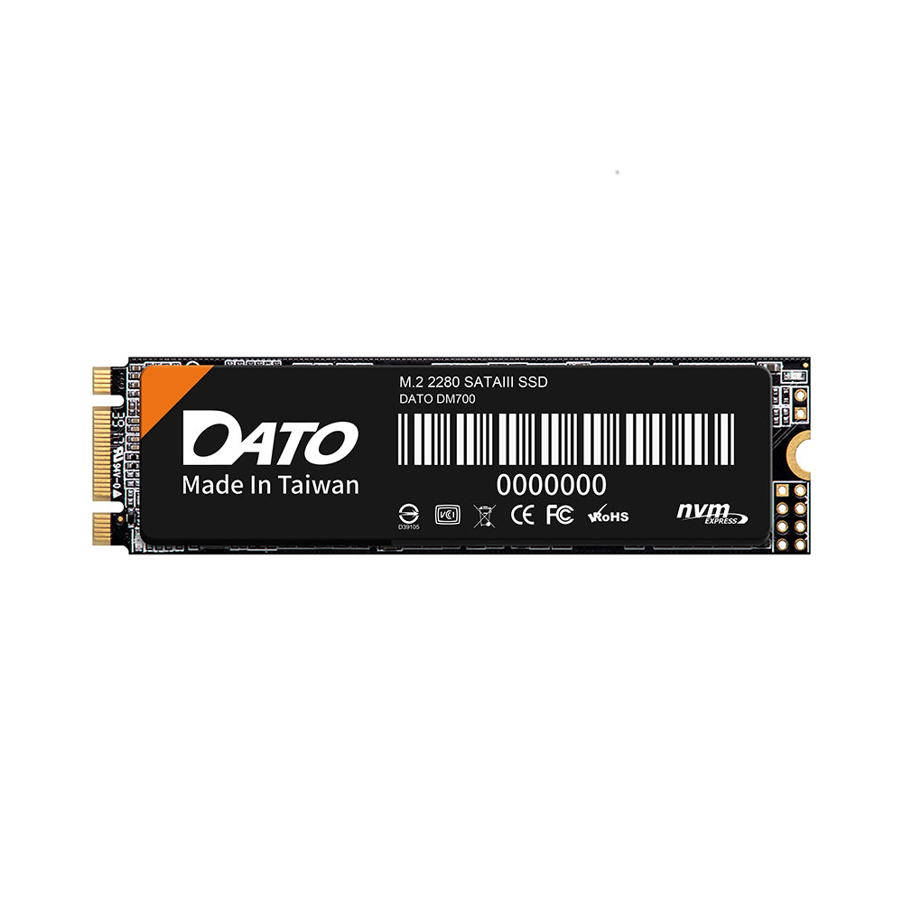 Solid State Drive (SSD) Dato, SATA III NGFF M.2 2280, 4TB, Noir DM700SSD-4TB