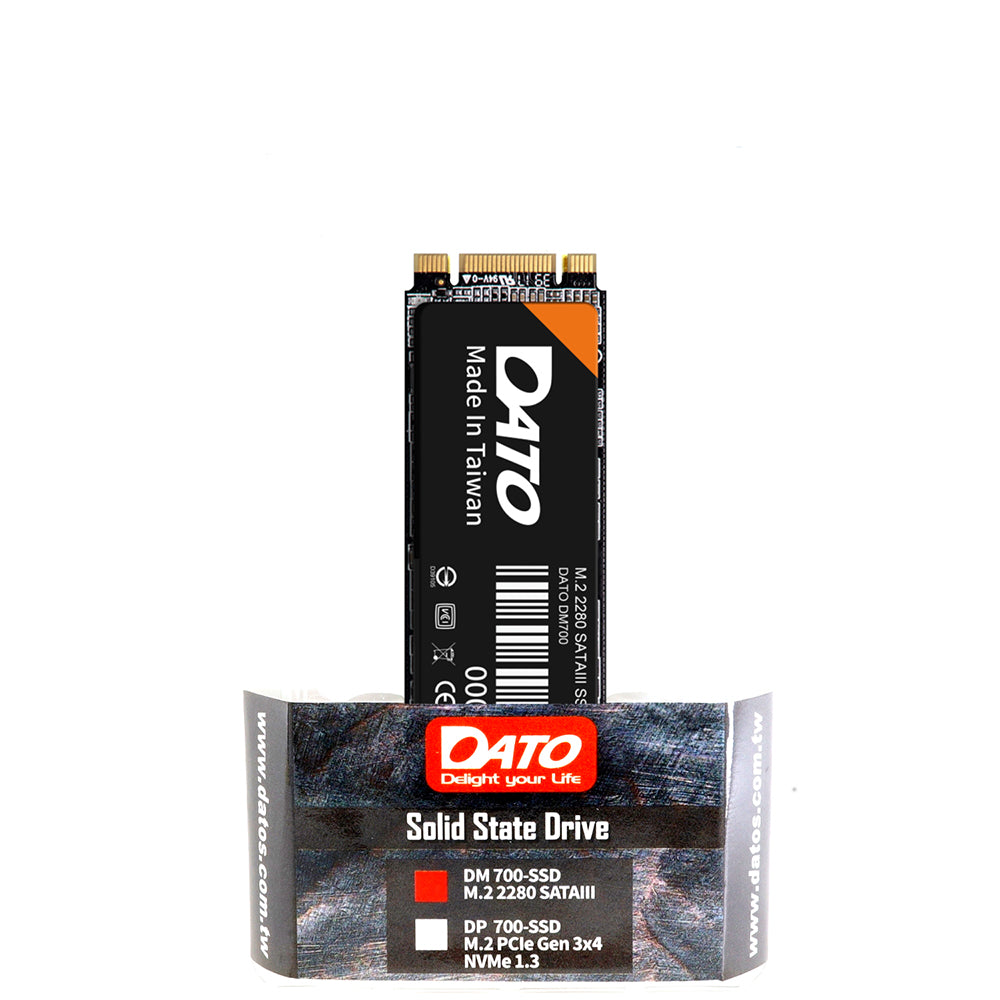 Solid State Drive (SSD) Dato, SATA III NGFF M.2 2280, 4TB, Noir DM700SSD-4TB
