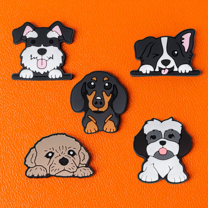 3D OEM Dog Sticker for Phone / Tablet Case, Set of 5, Multicolor