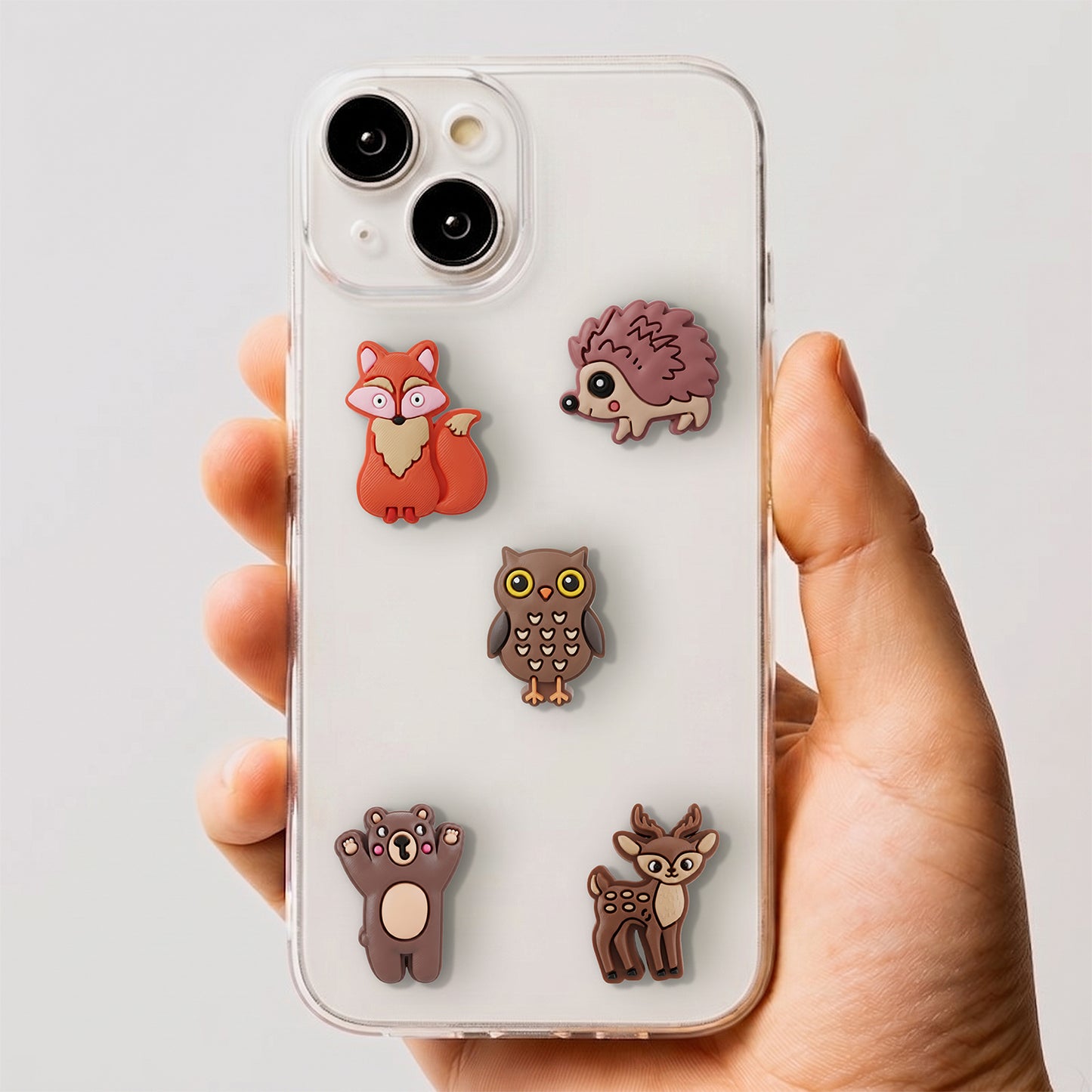 Sticker 3D OEM Forest pour Coque de Téléphone / Tablette, Set de 5 pièces, Multicolore