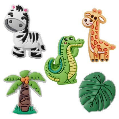 Autocollant 3D OEM Jungle pour Coque de Téléphone / Tablette, Set de 5 pièces, Multicolore