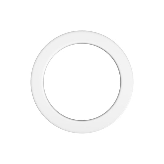 Fixed Metallic Sticker, White