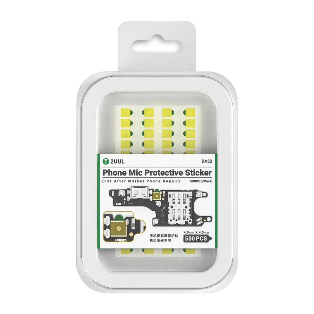 Autocollant de Protection Microphone 2UUL DA32, Set de 500 pièces