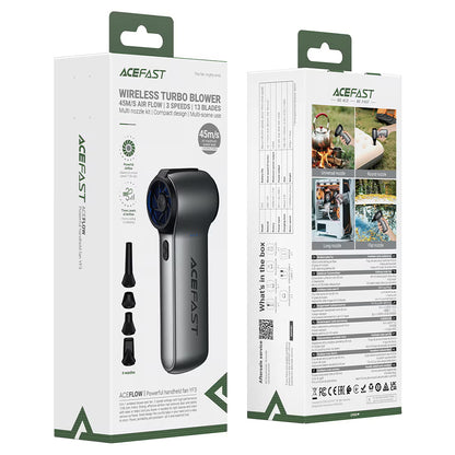 Souffleur d'air Acefast YF3, Gris