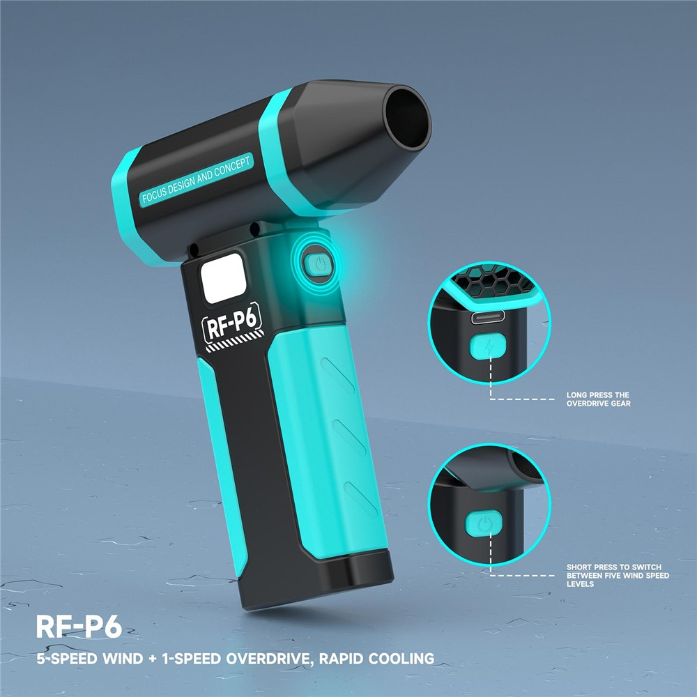 Souffleur d'air RF4 RF-P6, Noir