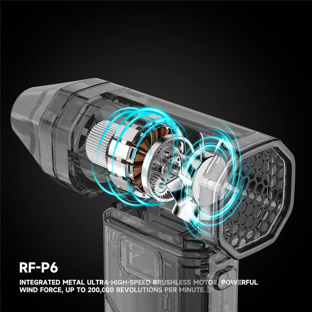 Souffleur d'air RF4 RF-P6, Noir