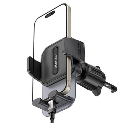 Support Auto Acefast D25, 4.5 pouces - 6.7 pouces, Noir