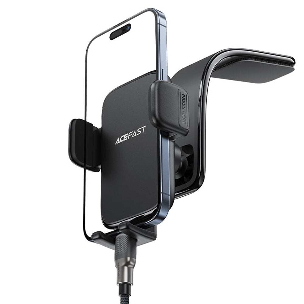 Support Auto Acefast D28, 4.5 pouces - 6.7 pouces, Noir