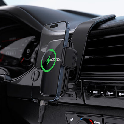 Support Auto Acefast D28, 4.5 pouces - 6.7 pouces, Noir