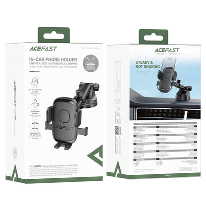 Support Auto Acefast D57, 4.7 pouces - 6.9 pouces, Noir