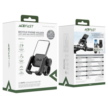 Support Vélo Moto Acefast D58, 4,7 pouces - 6,9 pouces, Noir
