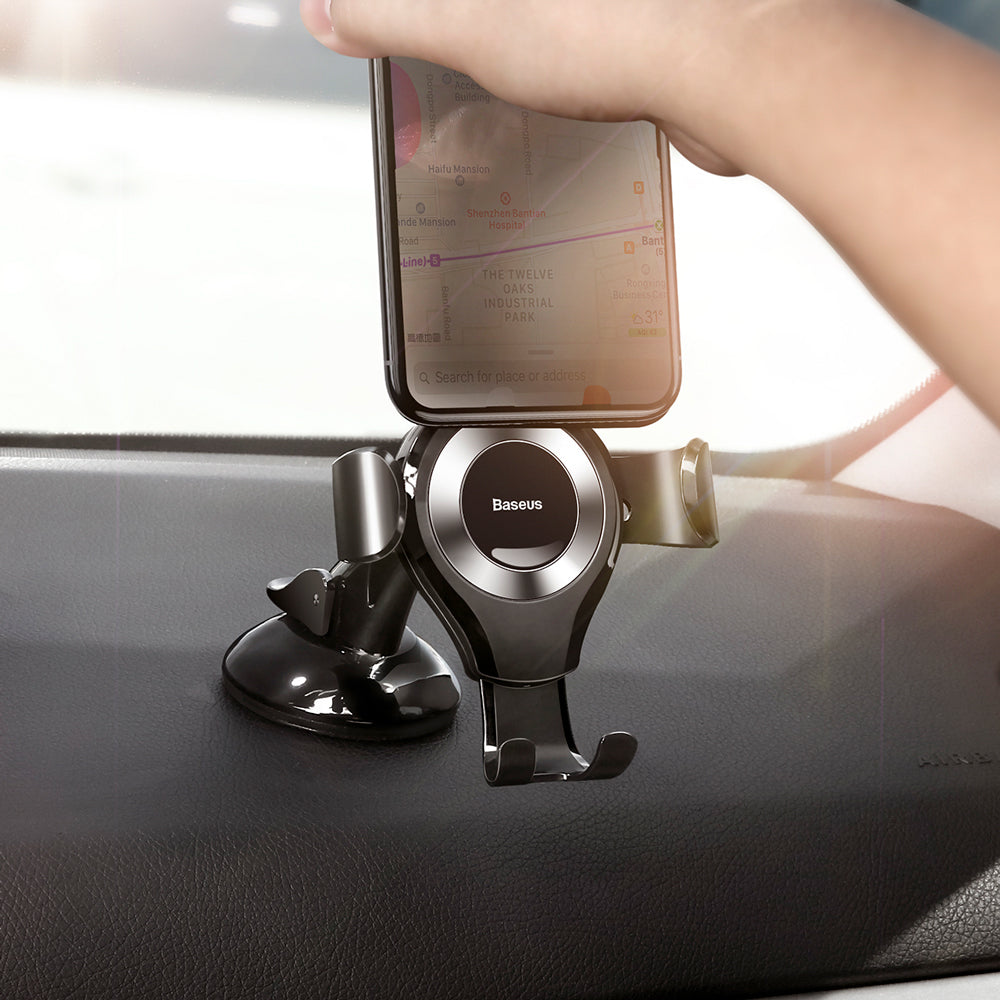 Baseus Osculum Gravity Car Mount, 63mm - 85mm, Silver SUYL-XP0S