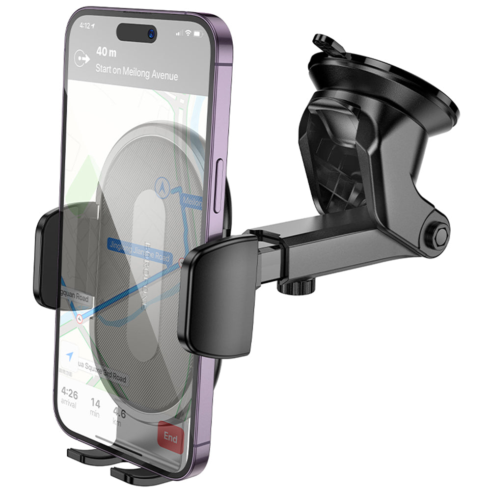 Support Auto Borofone BH134 Rio, 4.5 pouces - 7 pouces, Noir