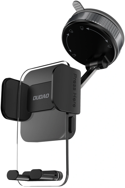 Support Auto Dudao F24Plus, Universel, Noir