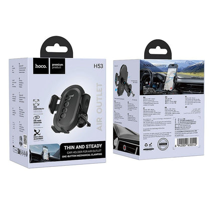 Support Auto HOCO H53, Universel, Noir