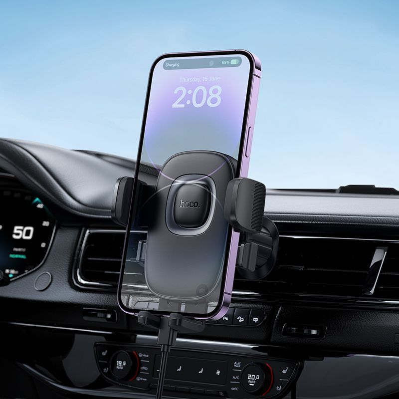 Support Auto HOCO H75, Universel, Noir