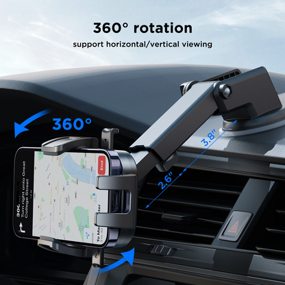 Support Auto Joyroom JR-OK6 Dash 2, 4,7 pouces - 6,8 pouces, Noir