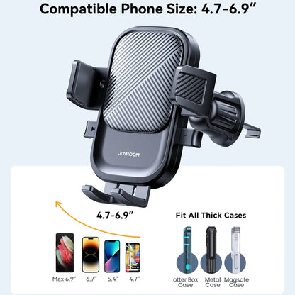 Support Auto Joyroom JR-OK6 Vent, 4.7 pouces - 6.8 pouces, Noir