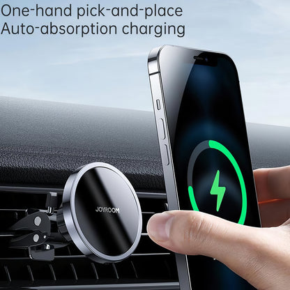 Chargeur Voiture Sans Fil Joyroom JR-ZS240 Air Vent, 15W, 1.67A, Noir