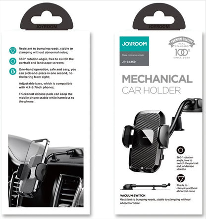 Support Auto Joyroom JR-ZS259 Dash, 4,7 pouces - 6,9 pouces, Noir