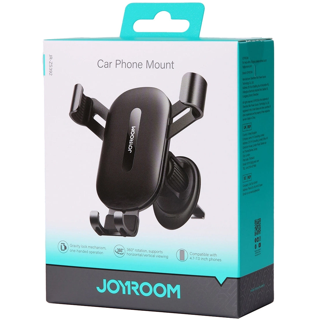 Support Auto Joyroom JR-ZS392, Universel, Noir