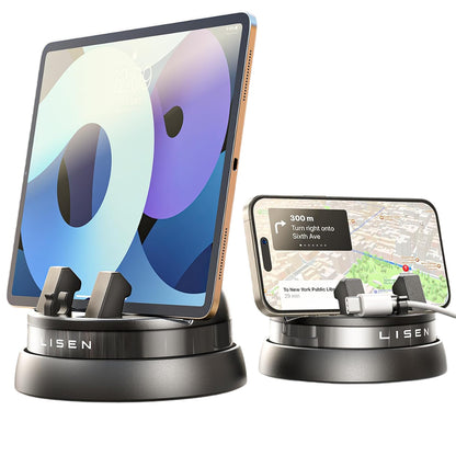 Support Auto Lisen pour Téléphone / Tablette avec épaisseur 6mm - 13mm, Noir YL0224060015