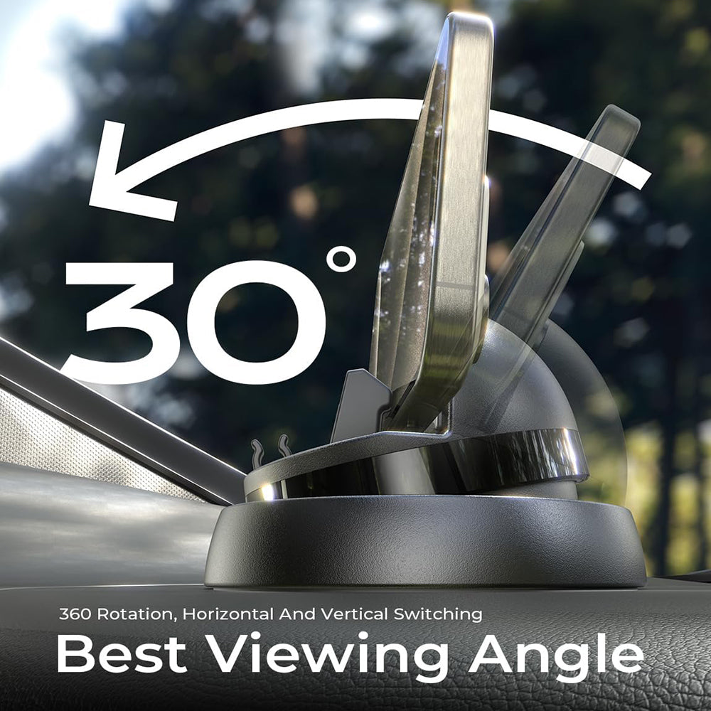 Support Auto Lisen pour Téléphone / Tablette avec épaisseur 6mm - 13mm, Noir YL0224060015