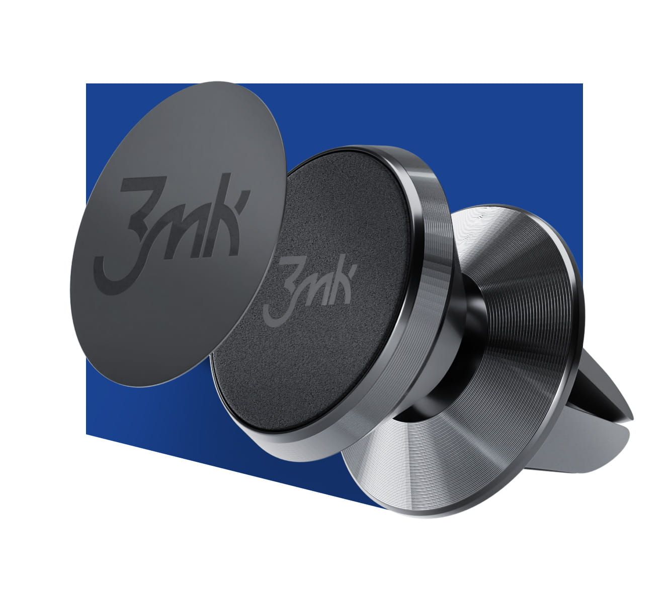 Support Auto Magnétique 3MK, Universel, Noir