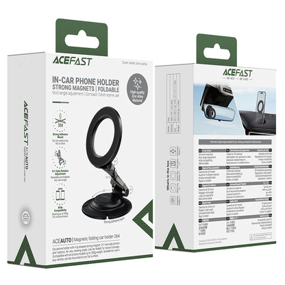Support Auto Magnétique Acefast D64, Universel, Noir