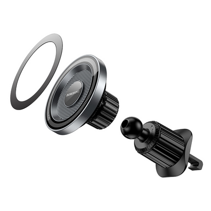 Support Auto Magnétique Borofone BH122 Profit, 4.5 pouces - 7 pouces, Noir