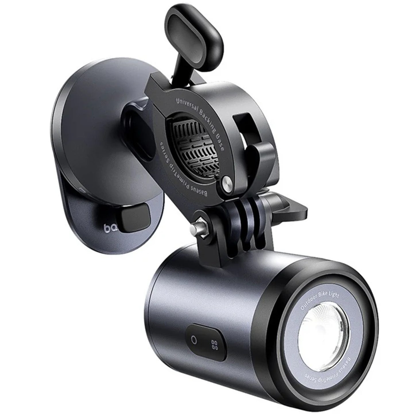 Baseus PrimeTrip Bicycle Mount with Flashlight, Universal, Black C12569000121-00