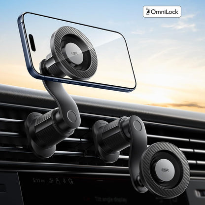 Support Auto Magnétique ESR OmniLock Vent, Universel, Noir