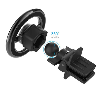 Support Auto Magnétique Fixe, Universel, Argenté